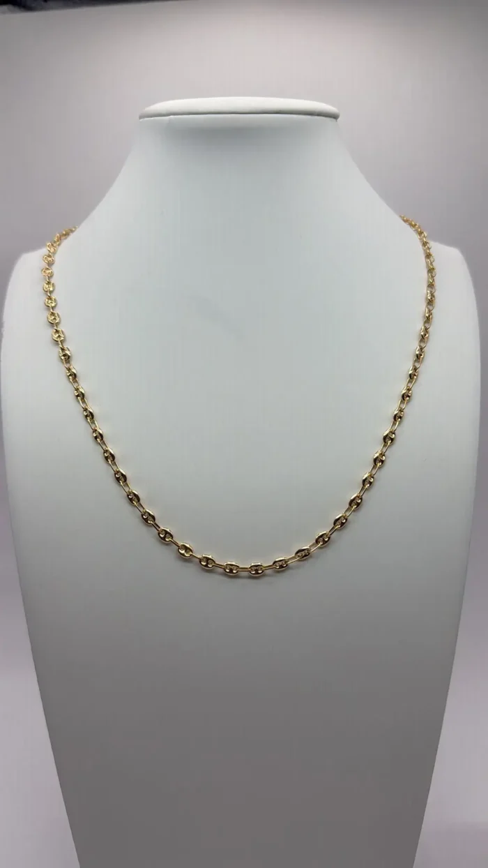 Cadena Puff mariner de Oro 14KT