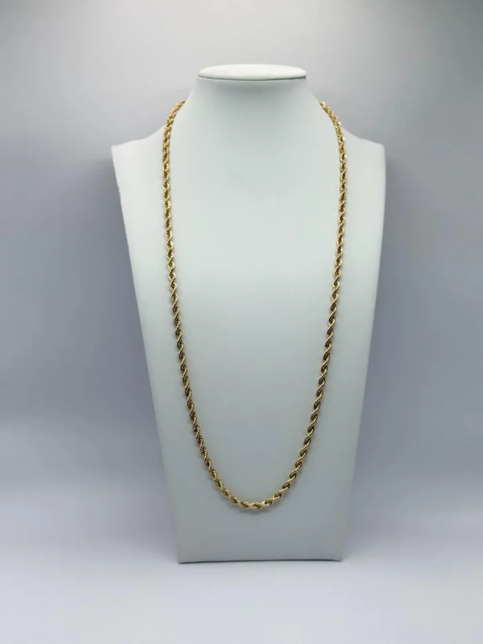 Cadena Rope Chain de Oro 14KT