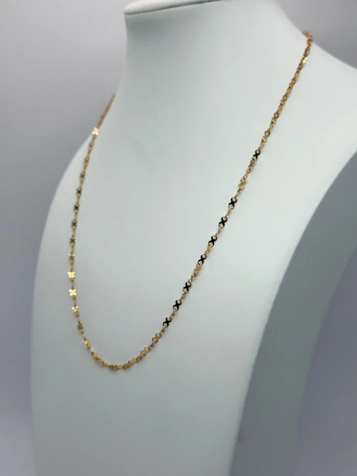 Cadena Tejido Infinito de Oro 18KT