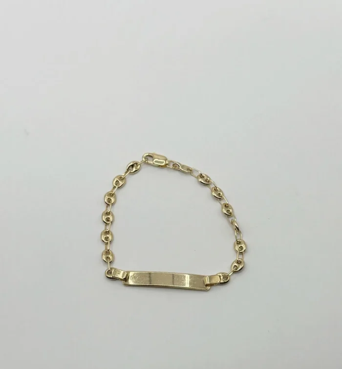 Pulsera Puff Mariner Kids Oro 14KT-2 Pulsera Puff Mariner Kids de Oro 14KT