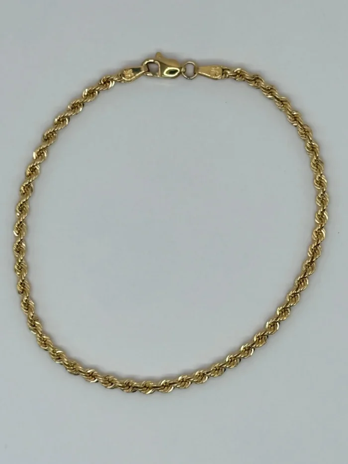 Pulsera Rope Chain de Oro 18KT