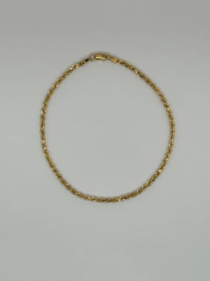 Pulsera Rope Chain de Oro 18KT