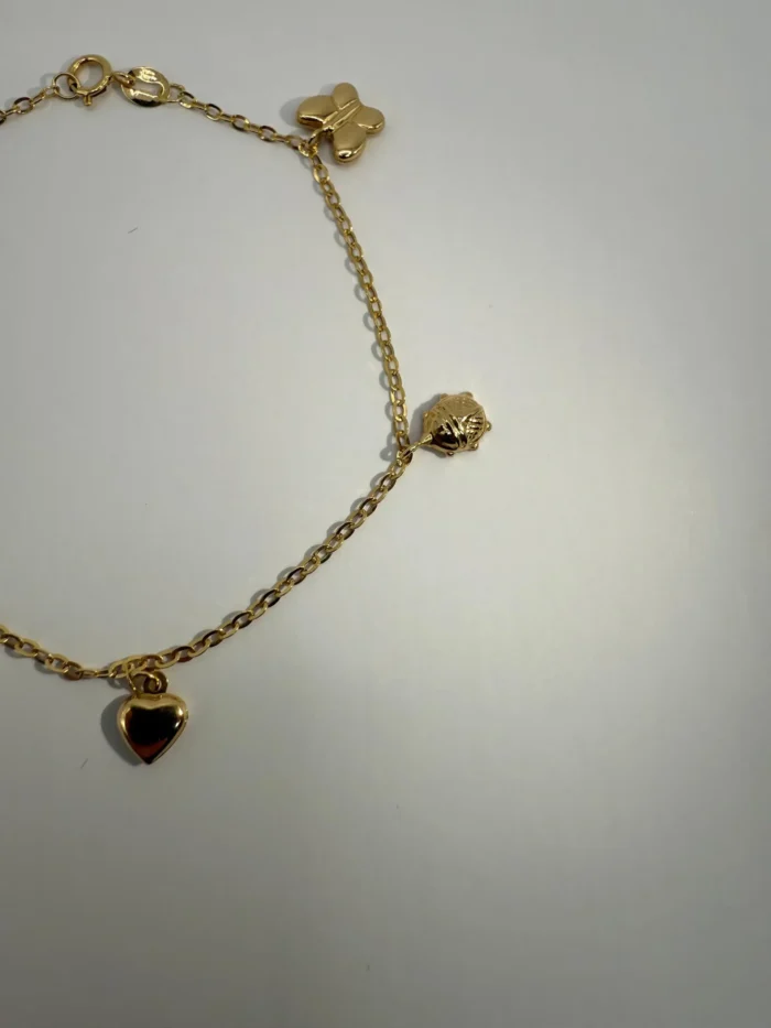 Pulsera con Colgantes Oro 18KT