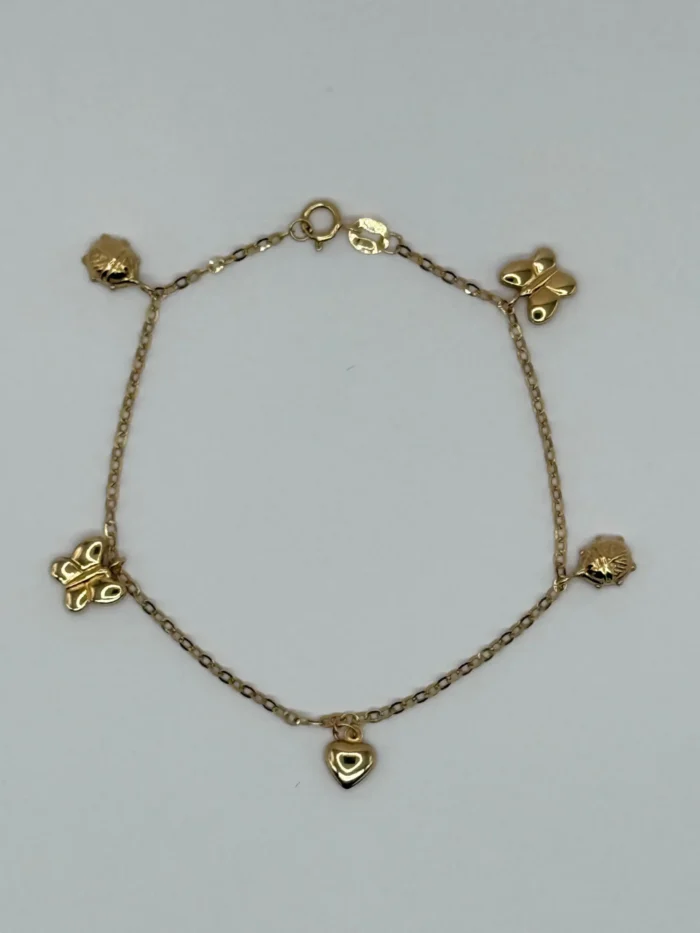 Pulsera con Colgantes Oro 18KT