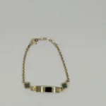 Pulsera de trébol Oro 14KT para niños ajustable