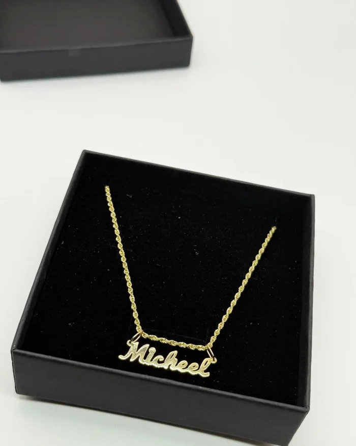 Cadena y Nombre de Oro 14KT